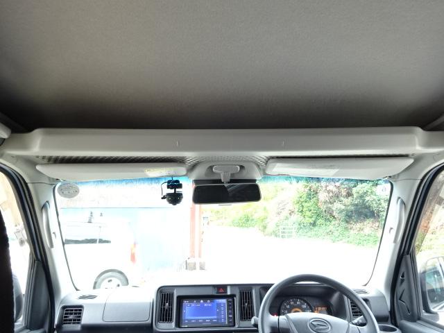 ハイゼットカーゴ ＤＸ　ＳＡＩＩＩ　ワンオーナー　禁煙車　ハイルーフ　ブルーツース対応　バックカメラ　クリアランスソナー　衝突軽減装置　ＰＷ　キーレス　スペアキー（24枚目）