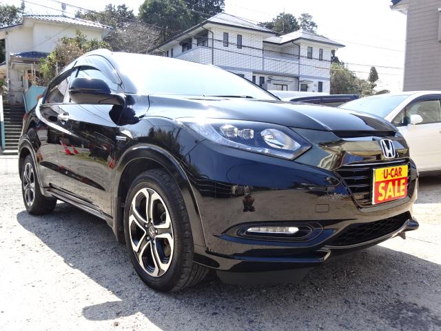 ヴェゼル ハイブリッドＺ・ホンダセンシング　純正ナビ　テレビ　バックカメラ　ＥＴＣ　ＬＥＤヘッドライト　ＬＥＤフォグライト　コンビシート　１７インチアルミ（3枚目）