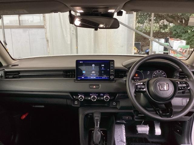 ヴェゼル e:HEVX 純正ナビ フルセグ リアカメラ 前後障害物センサー AAC イモビライザー スマ-トキ- 誤発進抑制 PW クルコン ESC ETC装備 キーフリー LEDヘッドランプ ナビTV DVD再生可 ABS(3枚目)