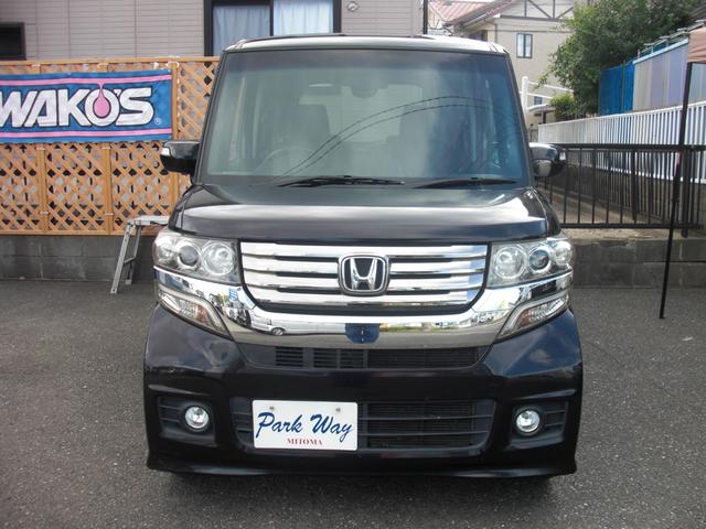 N-BOXカスタム G・Lパッケージ 左パワースライドドア/ナビ/ワンセグ/HID/AW/スマートキー/アイドリングストップ(3枚目)