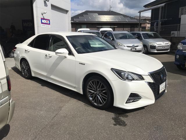 クラウンハイブリッド ハイブリッドアスリートＳ　Ｊ－フロンティア　純正８型ナビ　バックカメラ　セーフティセンスＰ　レーダークルーズコントロール　ＥＴＣ　ドライブレコーダー　ハーフレザーシート　シートヒーター　ステアリングヒーター　純正１８インチＡＷ（6枚目）