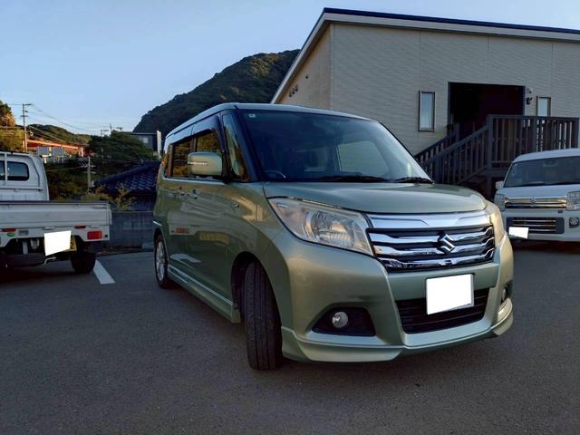 ソリオ ハイブリッドMZ ・全周囲カメラ・両側電動パワースライドドア・衝突軽減システム・純正フルセグナビ・新品タイヤ・新品バッテリー・プッシュスタート・スペアキー有・オートライト・オートエアコン・ETC(4枚目)