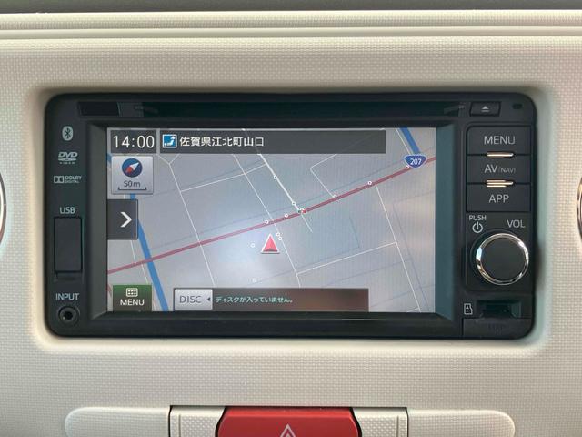 ミラココア ココアＸ　バックカメラ　ナビ　ＴＶ　スマートキー　アイドリングストップ　電動格納ミラー　ベンチシート　ＣＶＴ　盗難防止システム　ＡＢＳ　ＣＤ　ＤＶＤ再生　ＵＳＢ　ミュージックプレイヤー接続可　ルーフレール（3枚目）