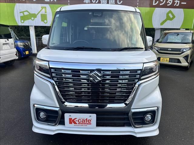 スペーシアカスタム ハイブリッドXS 純正フルセグナビ Bluetooth付 スマートキー 両側電動スライドドア 衝突軽減ブレーキ 車線逸脱防止装置 クリアランスソナー ETC ECS シートヒーター サーキュレーター LEDヘッドライト(3枚目)