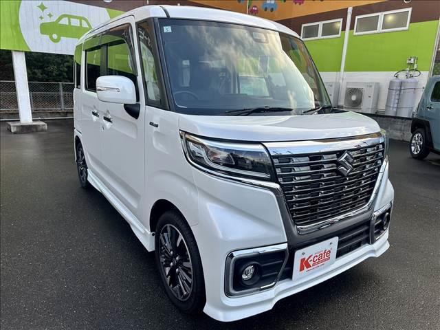 スペーシアカスタム ハイブリッドXS 純正フルセグナビ Bluetooth付 スマートキー 両側電動スライドドア 衝突軽減ブレーキ 車線逸脱防止装置 クリアランスソナー ETC ECS シートヒーター サーキュレーター LEDヘッドライト(4枚目)