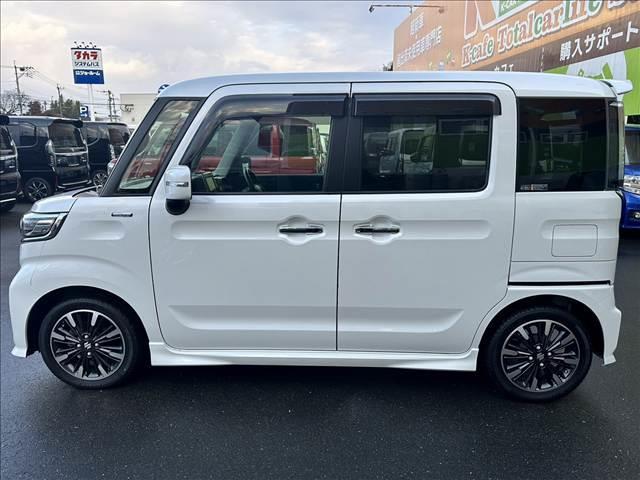 スペーシアカスタム ハイブリッドXS 純正フルセグナビ Bluetooth付 スマートキー 両側電動スライドドア 衝突軽減ブレーキ 車線逸脱防止装置 クリアランスソナー ETC ECS シートヒーター サーキュレーター LEDヘッドライト(9枚目)