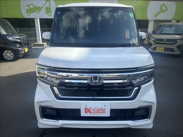 N-BOXカスタム L Honda SENSING 純正ナビ 両側スライド片側電動ドア スマートキー シートヒーター ACC ECS LEDヘッドライト(3枚目)