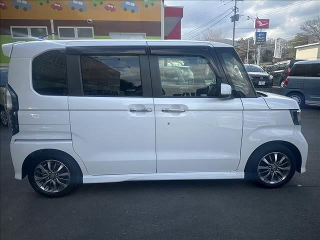 N-BOXカスタム L Honda SENSING 純正ナビ 両側スライド片側電動ドア スマートキー シートヒーター ACC ECS LEDヘッドライト(5枚目)
