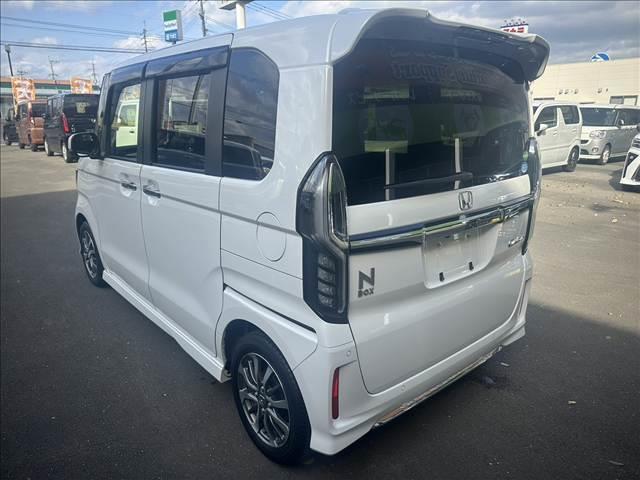 N-BOXカスタム L Honda SENSING 純正ナビ 両側スライド片側電動ドア スマートキー シートヒーター ACC ECS LEDヘッドライト(9枚目)