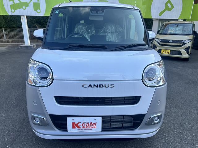 ムーヴキャンバス ストライプスＧ　両側電動スライドドア　衝突被害軽減ブレーキ　スマートキー　シートヒーター　クリアランスソナー　アイドリングストップ　ＥＣＳ　ＬＥＤヘッドライト（3枚目）