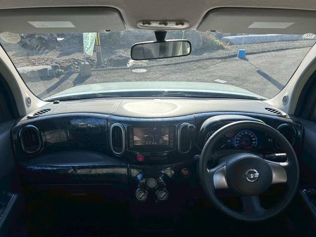 キューブ ライダー 禁煙車 走行69030km ナビ地デジTV インテリジェントキー ベンチシート 黒革調シートカバー ダウンサス 純正エアロ 純正アルミホイール(6枚目)