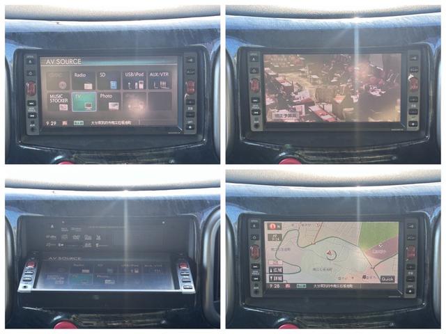 キューブ ライダー 禁煙車 走行69030km ナビ地デジTV インテリジェントキー ベンチシート 黒革調シートカバー ダウンサス 純正エアロ 純正アルミホイール(7枚目)