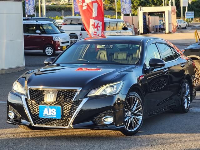 クラウンハイブリッド アスリートＳ　後期モデル　黒本革　純正エアロ　スパッタリング１８インチ　ＬＥＤライト＆フォグ　Ｂｌｕｅｔｏｏｔｈ　ＵＳＢ　ドラレコ　衝突軽減　レーダークルーズ　エアシート　ステアリングヒーター　イージークローザー（15枚目）