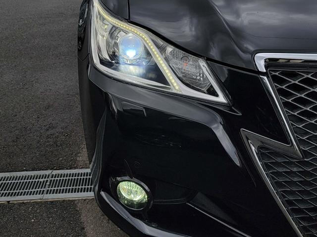 クラウンハイブリッド アスリートG 黒本革 ウッドコンビステアリング スパッタリング18インチ LEDフォグ 前後ドラレコ 全周囲モニター Bluetooth USB シートメモリー シートエアコン イージークローザー TVキャンセラー(8枚目)