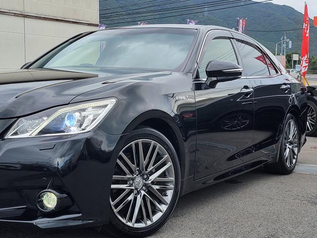 クラウンハイブリッド アスリートG 黒本革 ウッドコンビステアリング スパッタリング18インチ LEDフォグ 前後ドラレコ 全周囲モニター Bluetooth USB シートメモリー シートエアコン イージークローザー TVキャンセラー(16枚目)