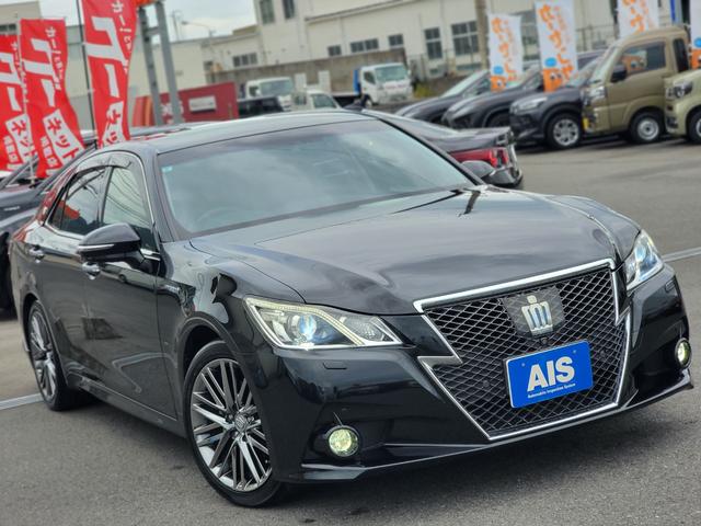 クラウンハイブリッド アスリートG 黒本革 ウッドコンビステアリング スパッタリング18インチ LEDフォグ 前後ドラレコ 全周囲モニター Bluetooth USB シートメモリー シートエアコン イージークローザー TVキャンセラー(19枚目)