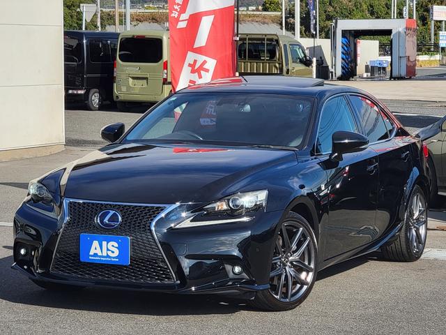 IS IS300h Fスポーツ サンルーフ 専用ブラックレザー 専用18インチAW LEDライト パドルシフト 純正ナビ Bカメラ Bluetooth USB ETC クルーズコントロール クリアランスソナー カードキー(14枚目)