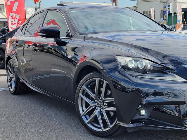 IS IS300h Fスポーツ サンルーフ 専用ブラックレザー 専用18インチAW LEDライト パドルシフト 純正ナビ Bカメラ Bluetooth USB ETC クルーズコントロール クリアランスソナー カードキー(17枚目)