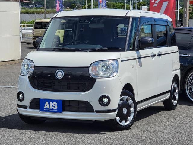 ムーヴキャンバス ＧブラックアクセントＶＳ　ＳＡＩＩＩ　特別仕様車　両側Ｐスライド　全方位Ｍ　ナビ　Ｂｌｕｅｔｏｏｔｈ　ＵＳＢ　シートヒーター　ベンチシート　ＬＥＤライト＆フォグ　衝突軽減ブレーキ　アクセル踏み間違い防止　車線逸脱制御　オートマチックＨＢ（14枚目）