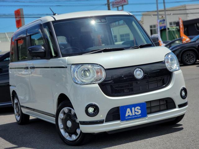 ムーヴキャンバス ＧブラックアクセントＶＳ　ＳＡＩＩＩ　特別仕様車　両側Ｐスライド　全方位Ｍ　ナビ　Ｂｌｕｅｔｏｏｔｈ　ＵＳＢ　シートヒーター　ベンチシート　ＬＥＤライト＆フォグ　衝突軽減ブレーキ　アクセル踏み間違い防止　車線逸脱制御　オートマチックＨＢ（18枚目）