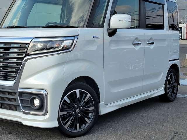 スペーシアカスタム ハイブリッドＸＳターボ　ナビ　Ｂカメラ　ＨＤＭＩ　Ｂｌｕｅｔｏｏｔｈ　ＵＳＢ　ＥＴＣ　ドラレコ　両側Ｐスライド　ハーフレザー　シートヒーター　クルコン　ＬＥＤライト＆フォグ　衝突軽減ブレーキ　車線逸脱制御　障害物センサー（15枚目）