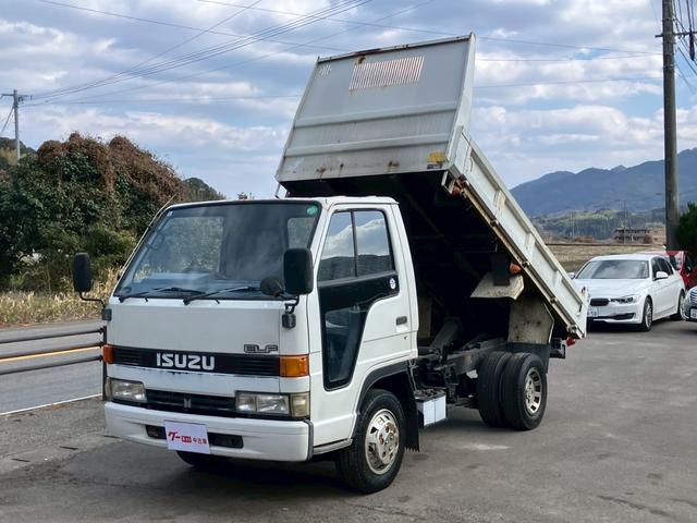 エルフトラック ダンプ　５速マニュアル　ディーゼル　２ｔ積み　リアＷタイヤ　エンジン型式４ＢＥ１　極東開発ＤＤ０２０８　荷台内寸４６９×１６９×１９７　走行９６４００ｋｍ　３人乗り（11枚目）