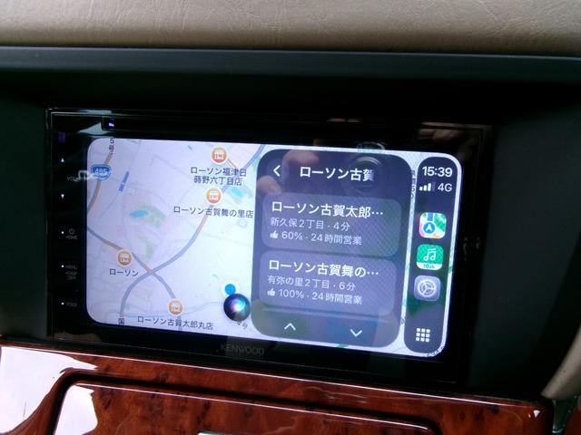 クラウンエステート アスリート　ケンウッドカープレイオーディオ　グーグルマップ連動　バックカメラ　ＨＩＤ　ＥＴＣ　タイミングベルト過去２回交換済　ユーザー買取（11枚目）