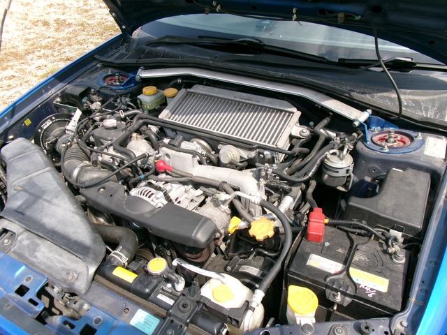 インプレッサ ＷＲＸ　５ＭＴ　ブリッツ車高調　Ｂｌｕｅｔｏｏｔｈオーディオ　バックカメラ　ＷＯＲＫ１８ＡＷ　キーレス　ＥＴＣ　ＨＩＤ　タイミングベルト交換済　ラジエター交換済　オルタネーター交換済　ユーザー買取（56枚目）