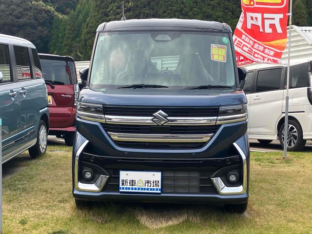 スペーシアカスタム ハイブリッドXSターボ 全周囲カメラ 両側電動スライドドア TV クリアランスソナー オートクルーズコントロール レーンアシスト 衝突被害軽減システム オートライト LEDヘッドランプ スマートキー アイドリングストップ(12枚目)