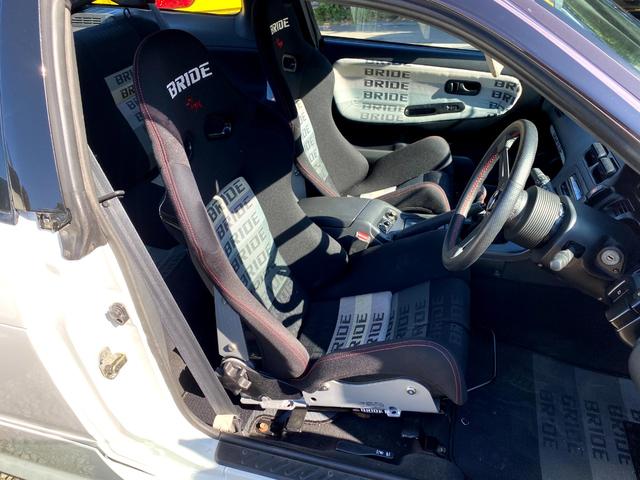 タイプX 5MT/BRIDEセミバケットシート/BRIDEグローブボックス/HPIインタークーラー/BRITZラジエター/BRITZ車高調/SSRエイグルミネルバ18インチ9J10J/D-MAXアーム/(11枚目)