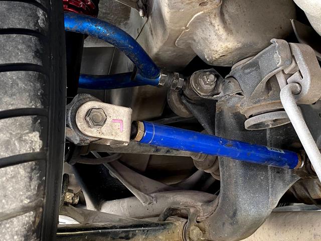 タイプX 5MT/BRIDEセミバケットシート/BRIDEグローブボックス/HPIインタークーラー/BRITZラジエター/BRITZ車高調/SSRエイグルミネルバ18インチ9J10J/D-MAXアーム/(35枚目)