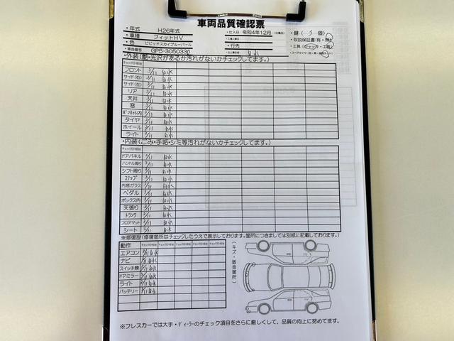 Fパッケージ 1年保証/ハイブリッド車/全面窓ウロコ除去済み/作業記録掲載/アイドリングストップ/ナビTV/DVD再生/CD再生/スマートキー(スペアキー2個)/リペアキット/工具類確認済(33枚目)