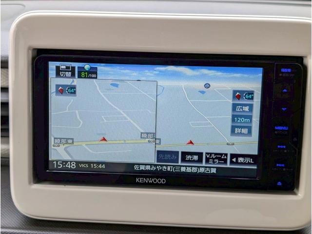 アルトラパン Ｌ　バックカメラ　ナビ　ＴＶ　衝突被害軽減システム　スマートキー　アイドリングストップ　電動格納ミラー　シートヒーター　ベンチシート　ＣＶＴ　盗難防止システム　ＡＢＳ　ＥＳＣ　ＣＤ　ＵＳＢ（3枚目）
