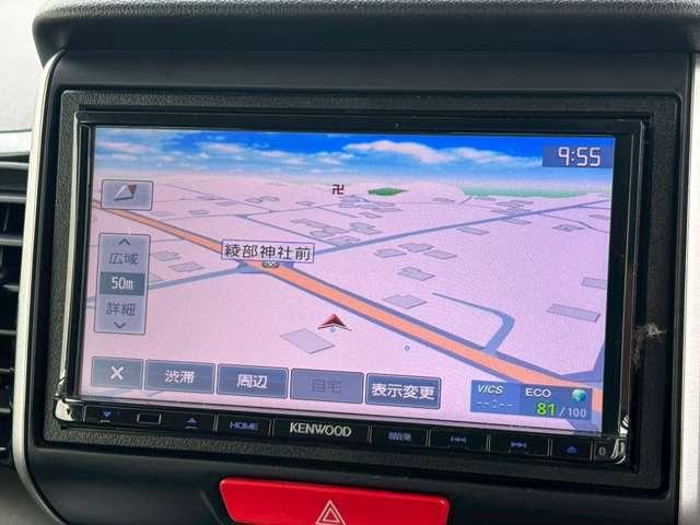 Ｎ－ＢＯＸカスタム Ｇ・Ｌパッケージ　ＥＴＣ　バックカメラ　両側電動スライドドア　ナビ　ＴＶ　衝突被害軽減システム　ＨＩＤ　スマートキー　電動格納ミラー　ベンチシート　ＣＶＴ　盗難防止システム　ＡＢＳ　ＥＳＣ　ＣＤ　ＵＳＢ（4枚目）