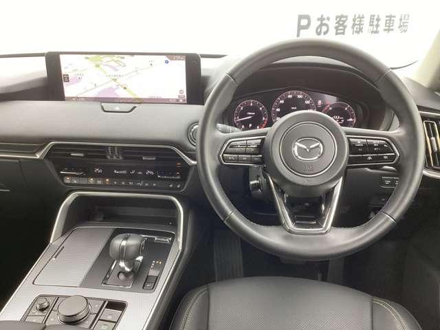 CX-80 3.3 XD Lパッケージ ディーゼルターボ エアバック ABS マツダコネクトナビ アルミホイール パノラマサンルーフ フルセグTV オートクルーズコントロール 電動リアゲート レザーシート 全周囲カメラ パワーシート スマートキー 3列シート(3枚目)