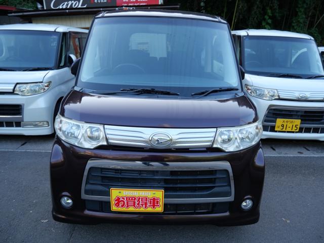 タント カスタムＸ　ナビ　フルセグ　左側電動スライドドア　オートエアコン　ＥＴＣ　電動格納ミラー　プライバシーガラス　セキュリティ　純正１４インチアルミホイール（3枚目）