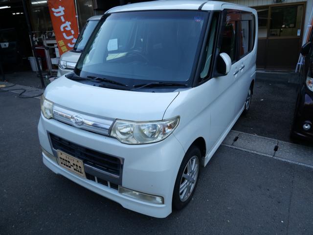 タント カスタムＸリミテッド　ナビ　ＴＶ　スマートキー　電動格納ミラー　オートエアコン　プライバシーガラス　セキュリティ　純正１４インチアルミホイール　記録簿（2枚目）