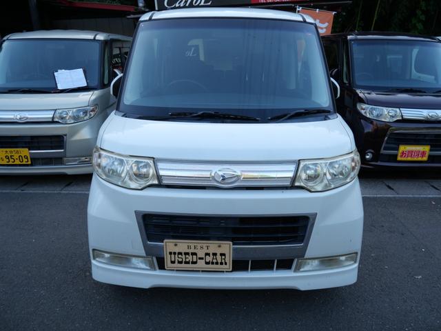 タント カスタムＸリミテッド　ナビ　ＴＶ　スマートキー　電動格納ミラー　オートエアコン　プライバシーガラス　セキュリティ　純正１４インチアルミホイール　記録簿（3枚目）
