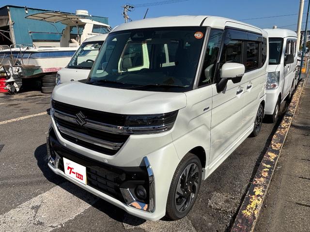 スペーシアカスタム ハイブリッドXS ナビ フルセグ 全方位モニター ブレーキサポート 両側電動スライドドア ステアリングヒーター シートヒーター パワーステアリング(2枚目)