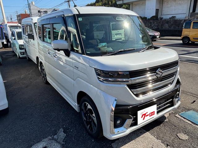 スペーシアカスタム ハイブリッドXS ナビ フルセグ 全方位モニター ブレーキサポート 両側電動スライドドア ステアリングヒーター シートヒーター パワーステアリング(4枚目)