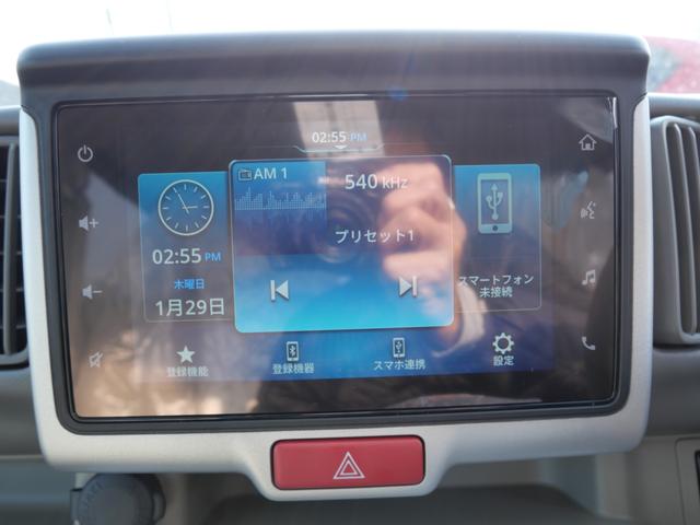 エブリイワゴン PZターボ 届け出済み未使用車 スマートキー プッシュスタート ディスプレイオーディオ バックモニター オートエアコン ブレーキサポート 左側電動スライドドア パーキングセンサー(7枚目)