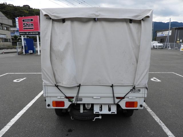 キャリイトラック ＫＣ　両開き幌車・ナビ・ＥＴＣ・バックカメラ・ルーフキャリア（8枚目）