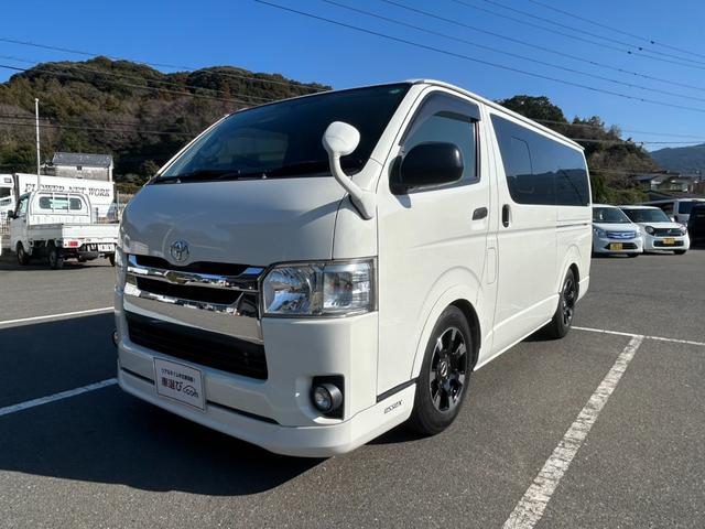 ハイエースバン ロングＤＸ　ＧＬパッケージ　フロントスポイラー☆アルミホイール☆ローダウン（9枚目）