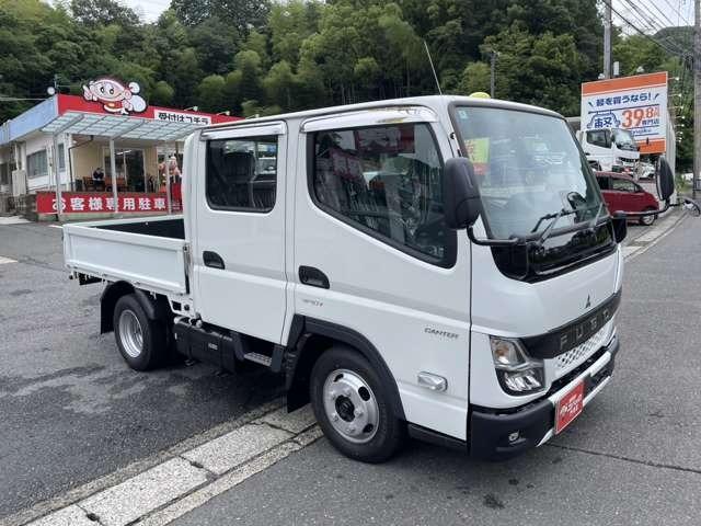 キャンター Wキャブ全低床 ディーゼルターボ フル液晶メーター バックカメラ アイドリングストップ LEDライト スマートキー セキュリティー レーンアシスト(6枚目)