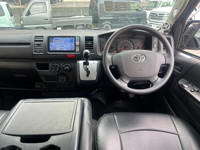 ハイエースバン ロングＤＸ　ＧＬパッケージ　ワンオーナー　ＧＬシート　ＬＥＤヘッドランプ　ＳＤナビ　バックカメラ　ＥＴＣ　シートカバー　タイベル交換済　１７インチアルミ（13枚目）