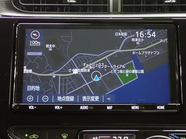 アクア クロスオーバー フルセグ メモリーナビ DVD再生 バックカメラ 衝突被害軽減システム ETC ドラレコ LEDヘッドランプ 記録簿(22枚目)