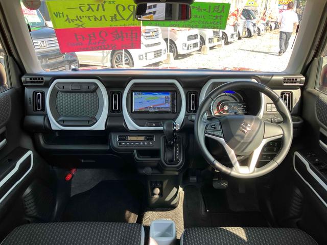 ハスラー ハイブリッドＸ　ＥＴＣ　バックカメラ　ナビ　ＴＶ　クリアランスソナー　レーンアシスト　衝突被害軽減システム　オートライト　ＬＥＤヘッドランプ　スマートキー　アイドリングストップ　電動格納ミラー　シートヒーター　ＣＶＴ（2枚目）