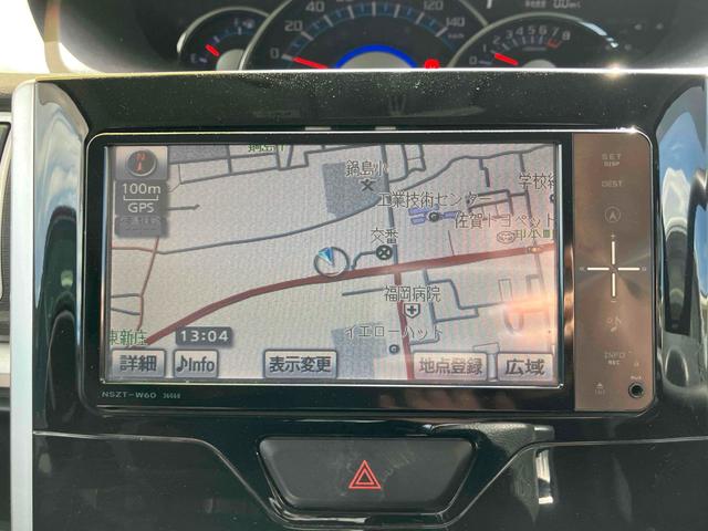 タント カスタムX ETC バックカメラ 両側スライド・片側電動 ナビ TV オートライト LEDヘッドランプ スマートキー アイドリングストップ 電動格納ミラー ベンチシート CVT 盗難防止システム ABS CD(4枚目)