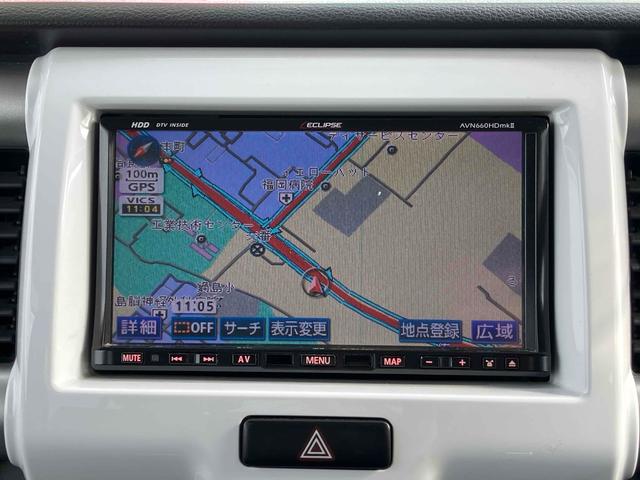 ハスラー G ナビ TV 衝突被害軽減システム スマートキー アイドリングストップ 電動格納ミラー シートヒーター ベンチシート CVT 盗難防止システム ABS ESC Bluetooth 衝突安全ボディ(4枚目)