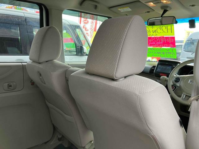 Ｎ－ＢＯＸ Ｇ・Ｌパッケージ　ＥＴＣ　両側スライド・片側電動　ＴＶ　スマートキー　アイドリングストップ　電動格納ミラー　ベンチシート　ＣＶＴ　盗難防止システム　ＡＢＳ　ＥＳＣ　ＣＤ　ＤＶＤ再生　ＵＳＢ　アルミホイール（47枚目）